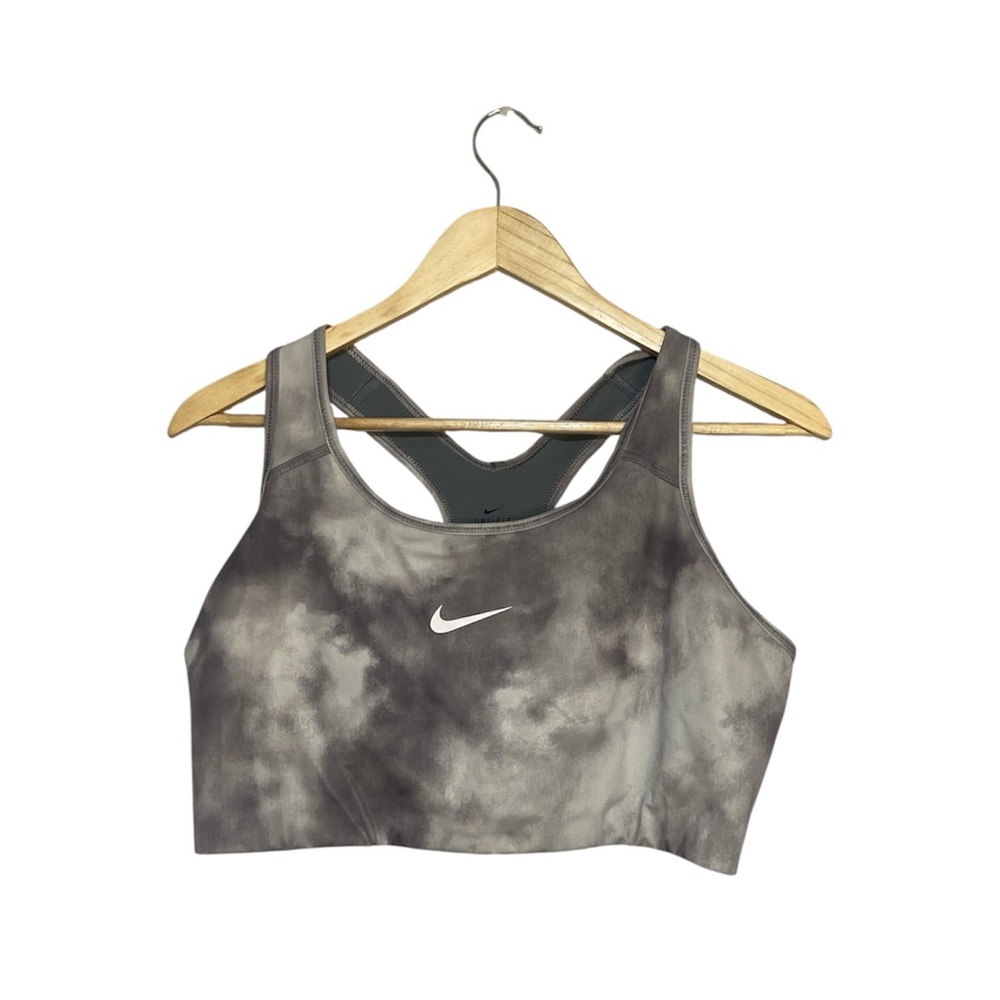 Nike Dri-Fit Women’s Racerback Athletic Sports Bra Marble Gray Size 2X